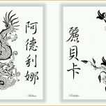 Allerbeste Chinesische Japanische Schriftzeichen China Japan Schrift