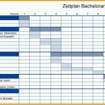 Allerbeste Zeitplan Erstellen Bachelorarbeit Mit Excel Vorlage