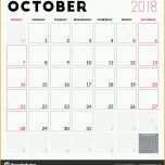 Angepasst Kalender Planer Für Oktober 2018 Woche Beginnt Am sonntag