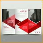 Angepasst Red Trifold Prospekt Broschüre Vorlage