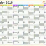 Atemberaubend Excel Kalender 2016 Kostenlos
