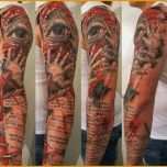 Atemberaubend Full Arm Tattoo Vorlagen Wunderbar Tattoo Am Oberarm – 50