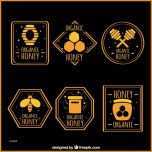 Atemberaubend Gelb Honig Etiketten Sammlung