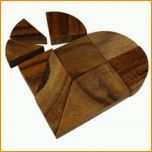 Atemberaubend Holz Puzzle Herz Zur Hochzeit Tangram Mit Persönlicher