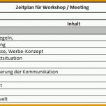 Atemberaubend Zeitplan Meeting Excel Vorlage