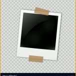 Außergewöhnlich Frame Polaroid Template On Transparent Grid Vector Image