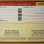 Ausgezeichnet Dhl Paketschein Paketmarke Post Paket