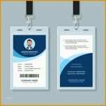 Ausgezeichnet Einfache Und Saubere Mitarbeiterausweis Design Vorlage