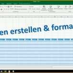 Ausgezeichnet Excel Tabelle Erstellen Und formatieren [tutorial 2016