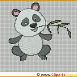Ausgezeichnet Stickvorlage Panda Stickvorlagen Kostenlos