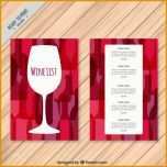 Ausgezeichnet Weinkarte Vorlage Mit Bunten Hintergrund