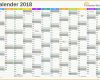 Ausnahmsweise Excel Kalender 2018 Kostenlos