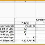 Beeindruckend Excel Vorlage Für Zins Berechnung
