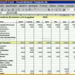 Beeindruckend Haushaltsbuch Excel Vorlage Kostenlos – De Excel