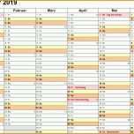 Beeindruckend Kalender 2019 Zum Ausdrucken In Excel 16 Vorlagen