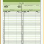 Beeindruckend Kostenloses Kassenbuch Als Excel Vorlage