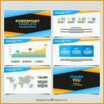 Beeindruckend Modern Powerpoint Template with Infographic Data Vector