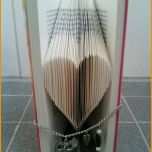 Beeindruckend origami Book Art Herz Falten 3 Steps