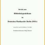 Beeindruckend Praktikumsbericht Deutsches Musikarchiv