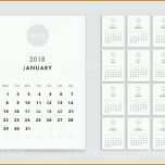 Beeindruckend Vorlage Kalender 2018 Stock Vektor Art Und Mehr Bilder Von