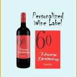 Beeindruckend Wein Etikett Geburtstags Etikett Personalisiertes