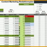 Bemerkenswert Redaktionsplan Für Content Marketing Mit Excel Vorlage