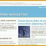Bestbewertet Blaue Email Marketing Newsletter Vorlage
