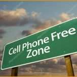 Bestbewertet Mobiele Telefoon Vrije Zone Groene Verkeersbord