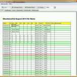 Beste 17 Stundenzettel Excel Vorlage Kostenlos