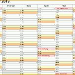 Beste Kalender 2019 Zum Ausdrucken In Excel 16 Vorlagen