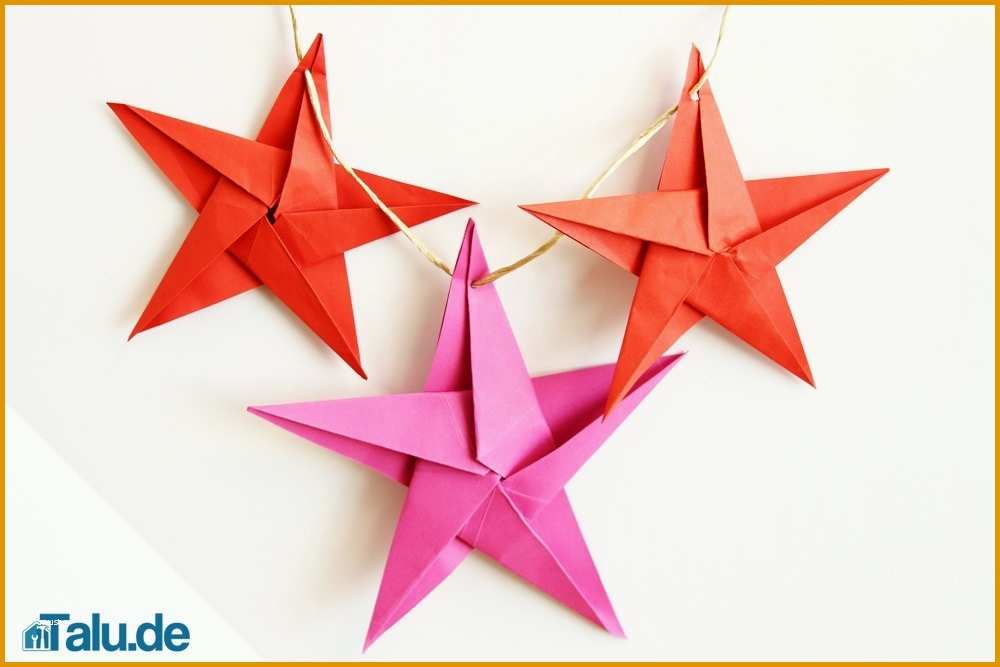 Beste origami Stern Falten – Stern Aus Papier Basteln Talu