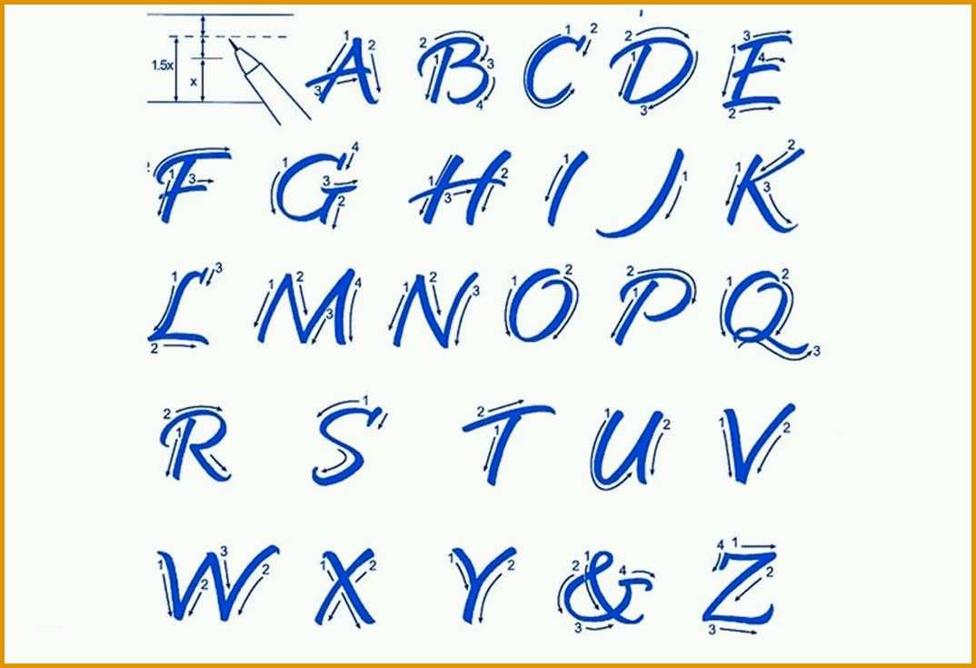 kalligraphie schriftarten