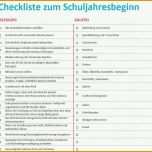 Einzigartig Checkliste Zum Schuljahresbeginn