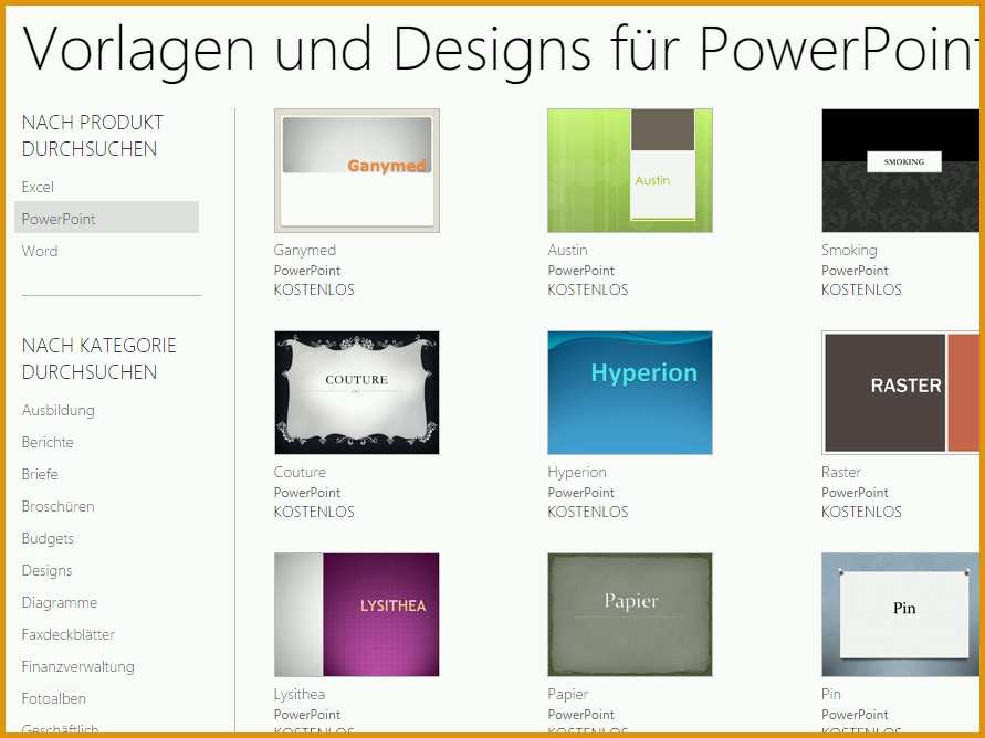 PowerPoint Vorlagen kostenlos