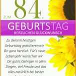 Einzigartig Schlichte Geburtstagskarte Mit sonnenblumen Zum 84
