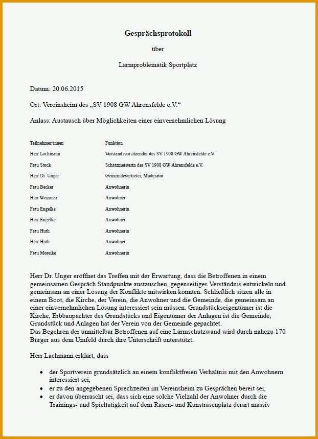Empfohlen Schriftführer Verein Protokoll Vorlage Schönste Mehrow 21