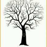 Erschwinglich Fingerabdruck Baum Vorlage Herz Stamm Drucken Gratis