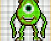 Erschwinglich Mike Monsters Inc Perler Bead Pattern