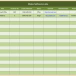 Erschwinglich software Katalog Als Excel Vorlage