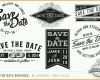 Erschwinglich Vintage Save the Date Overlays Graphic Objects