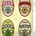 Erstaunlich Bier Etikett Vorlage – Vorlagens Download