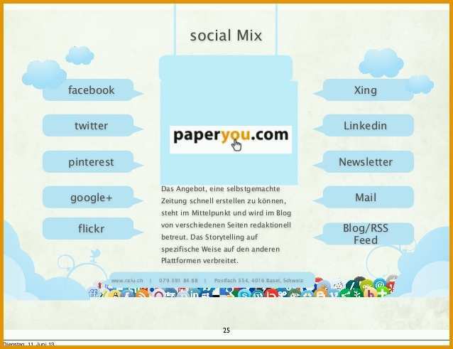 Erstaunlich Paperyou social Media Konzept