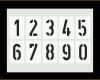 Erstaunlich Zahlenschablone Ziffern Schablonen Einzelne Zahlen 10cm