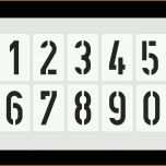 Erstaunlich Zahlenschablone Ziffern Schablonen Einzelne Zahlen 10cm