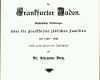 Exklusiv Datei Stammbuch Der Frankfurter Juden Deckblatt Alexander