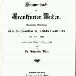 Exklusiv Datei Stammbuch Der Frankfurter Juden Deckblatt Alexander