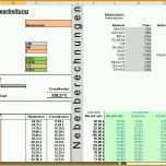 Exklusiv Excel Kalkulation Materialbearbeitung Berechnungs