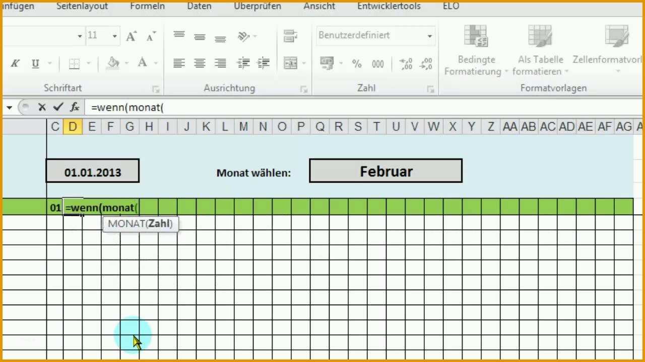 Exklusiv Gut Excel Monatsbersicht Aus Jahres Nstplan Ausgeben