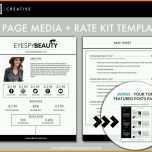 Fabelhaft 3 Seite Media Kit Vorlage Pressemappe Für Blogger