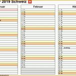 Fantastisch Kalender 2019 Schweiz Für Word Zum Ausdrucken